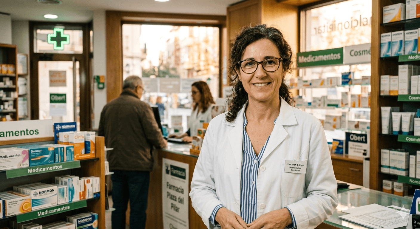 Local pharmacy in Zaragoza